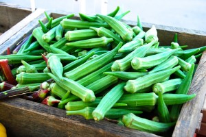 Delvin Farms organically grown okra