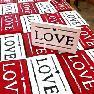 Handmade Love Signs from Tom the Furniture Guy