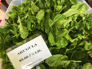 Locally grown Arugula from Paradise Produce