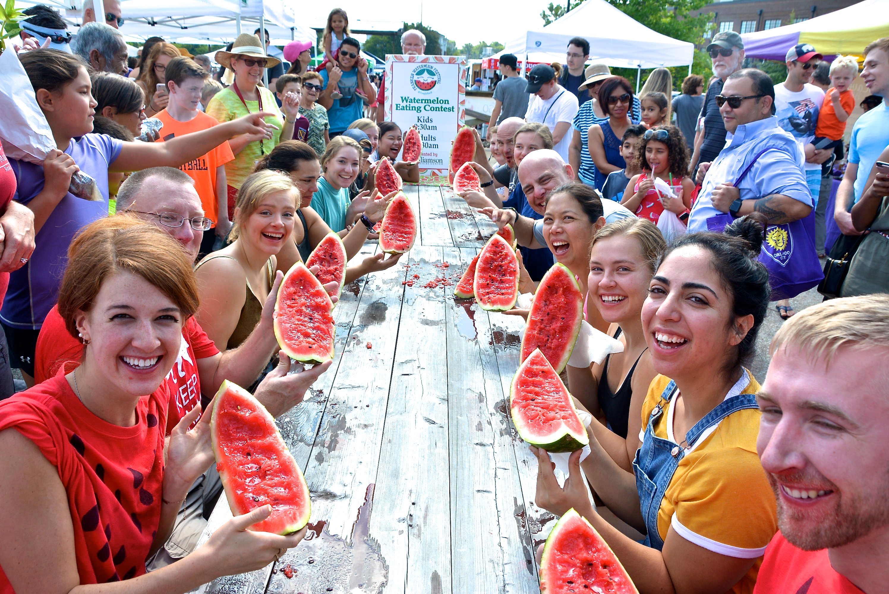 Watermelon Eating Contest Franklin Farmers Market